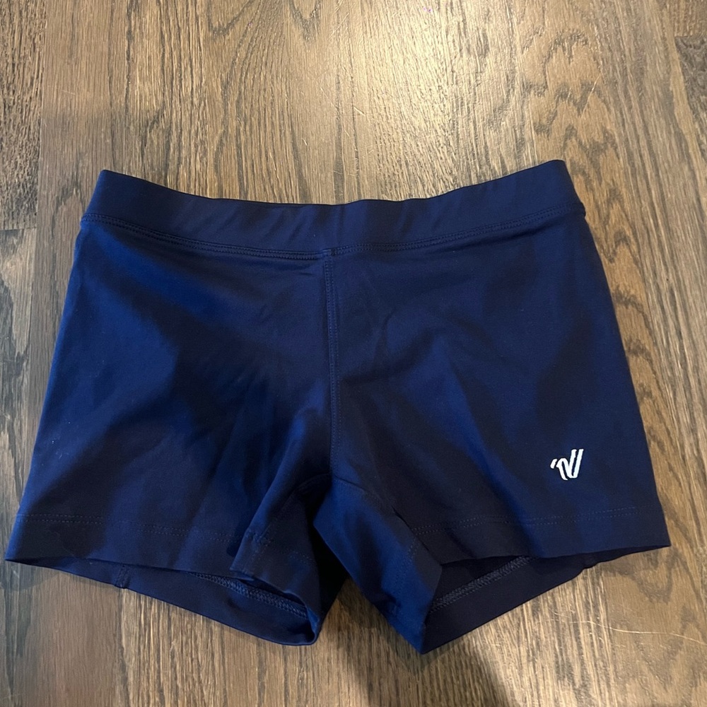 Varsity Navy Blue Active Athletic Shorts